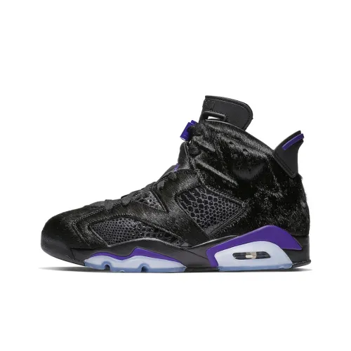 Social Status x Jordan Air Jordan 6 Retro NRG High Top Винтажные баскетбольные кроссовки Мужские Черный Синий Фиолетовый