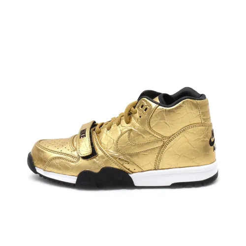 Nike Air Trainer 1 Супер Bowl 50 High Топ Кроссовки для тренировок Мужской Золотой