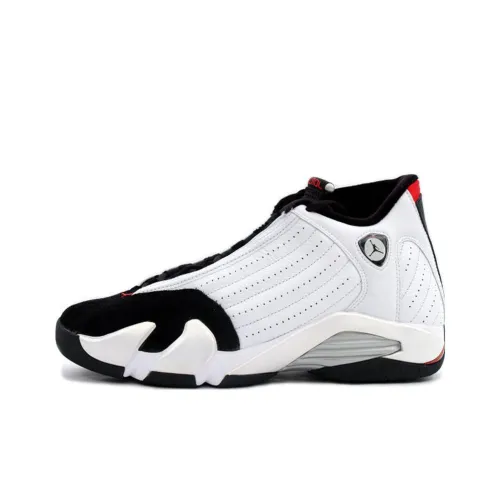 Jordan Air Jordan 14 OG Черный Палец Высокие Топы Винтажные Баскетбольные Кроссовки Мужские Белый Черный 1998 EDITION