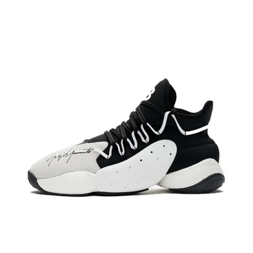 Adidas x Y 3 Byw Bball Non Lower Top Легкий MID Баскетбольные кроссовки Мужской Черный Белый