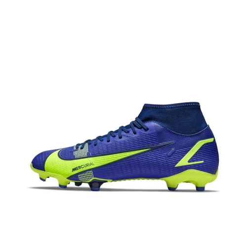 Nike Mercurial Superfly 8 MG MULTI Ground FG Твердое покрытие Футбольные бутсы Унисекс Синий