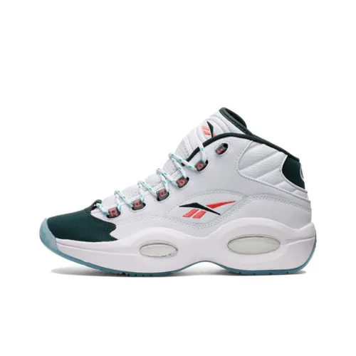 Reebok Question Mid Топ Винтажные Баскетбольные Кроссовки Белый
