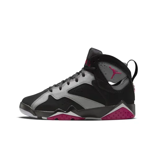 Jordan Air JORDAN 7 RETRO SPORT Fuschia Высокие Топы Винтажные Баскетбольные Кроссовки Женские Черные Розовые