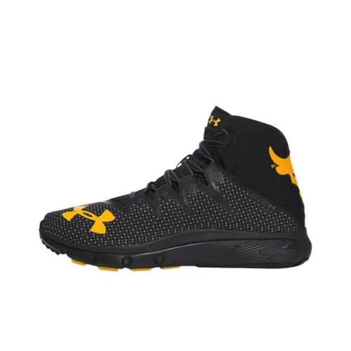 Under Armour The Rock DELTA High Топ Кроссовки для тренировок Мужские Черные Желтые