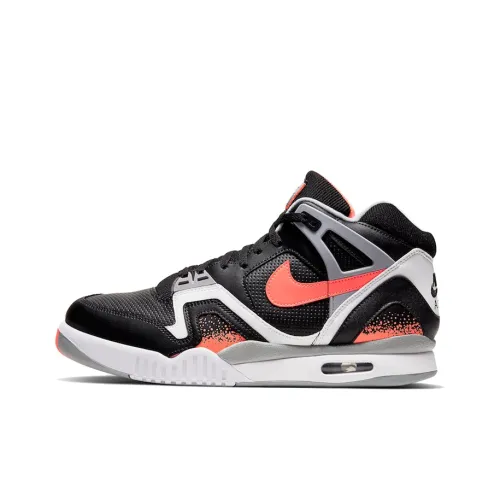 Nike Tech Challenge 2 'Черный Лава' Non Slip Легкий MID Топ Винтажные баскетбольные кроссовки Унисекс Черный