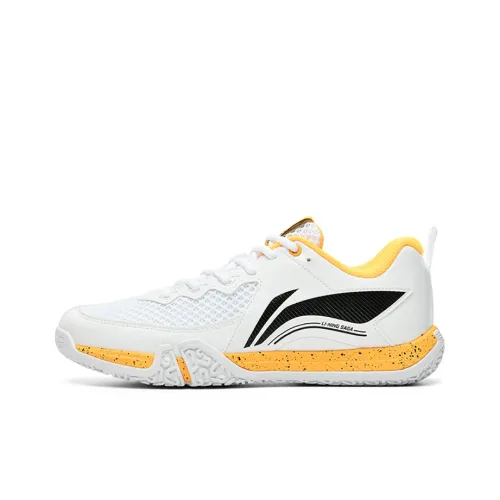 Подкладка Saga 2 Lite амортизация износостойкая низкая верхняя обувь для бадминтона унисекс белый желтый