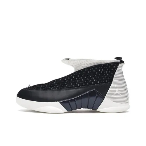 Jordan Air Jordan 15 OG Obsidian Slip-Resistant Coating Support MID Top Vintage Баскетбольные Кроссовки Мужские Синий Белый