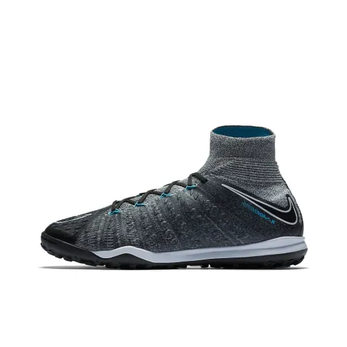 nike TF Шипы Амортизаторы Slip-resistant Abrasion-resistant Газон Футбольные бутсы Мужской Серый