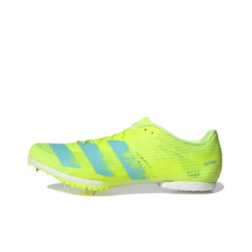 Adidas Adizero IC IN Устойчивые к истиранию Дышащие Футбольные бутсы Unisex Light Желтые