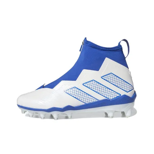 Adidas Противоскользящие Устойчивые к истиранию Легкие MID Топ Регби Обувь Белый Синий