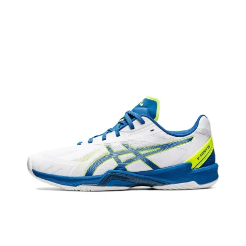 Asics V Swift FF 3 Устойчивые к истиранию Дышащие Низкие Кроссовки для тренировок Унисекс Белый Синий