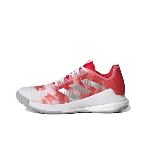 MARVEL x Adidas Crazyflight Slip-Resistant Abrasion-Resistant Low-Top Training Shoes Women's Red White MARVEL x Adidas Crazyflight Slip-Resistant Abrasion-Resistant Низкие Кроссовки для Тренировок Женские Красные Белые