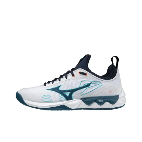 Mizuno Luminous 2 Slip-Resistant Abrasion-Resistant Breathable Low-Top Волейбольные кроссовки Унисекс Белый Зеленый