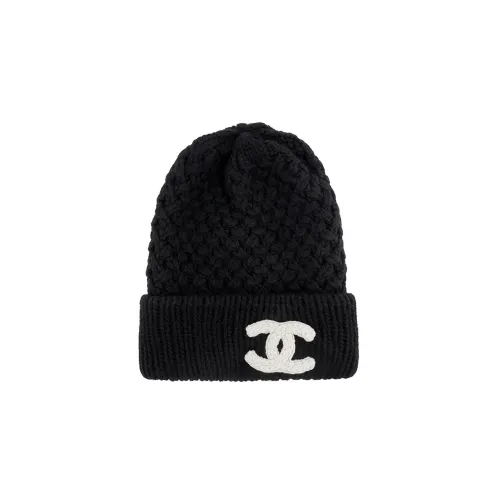 CHANEL Кашемир Шапки-бини Женские Черный