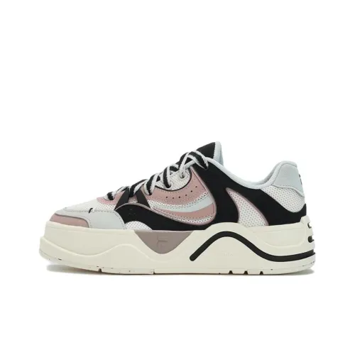 FILA FUSION 50 Low Топ Скейтборд Кроссовки Женские Черный Белый Розовый