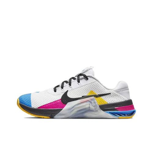 Nike Metcon 7 Амортизаторы Slip-resistant Abrasion-resistant Низкие Кроссовки для тренировок Унисекс Белый Черный