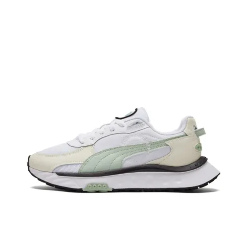 PUMA Wild Rider Low Топ Кроссовки для тренировок Унисекс Айвори Белый