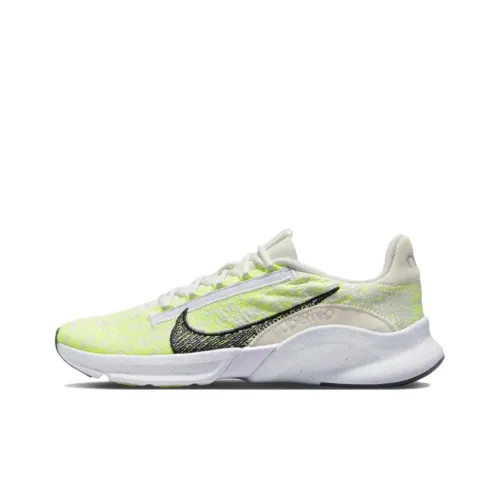 Nike SuperRep Go 3 NN Flyknit Противоскользящий и Устойчивый к Износу Поддержка Низкий Топ Тренировочные Кроссовки Женские Зеленый