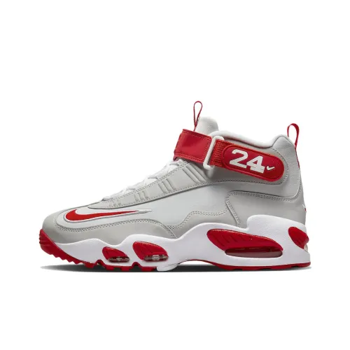 Nike Air Griffey Max 1 'Cincinnati Красный' Амортизаторы Shock Absorbers противоскользящие высокие кроссовки для тренировок мужские серые