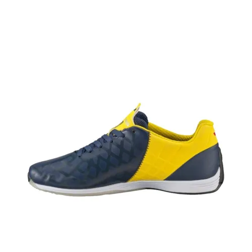 PUMA Scuderia Ferrari 1,4 Low Топ Тренировочные Кроссовки Мужские Темно-синие Желтые