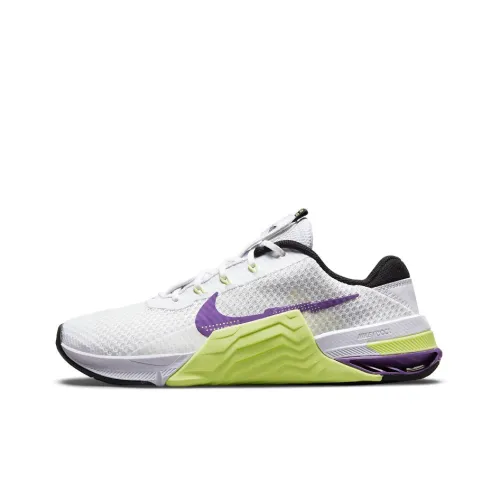 Nike Metcon 7 Low Топ Кроссовки для тренировок Женские Белый Фиолетовый Зеленый