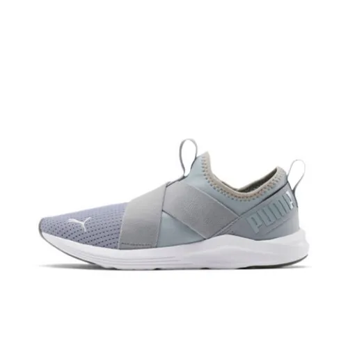 PUMA Prowl Slip Resistant Abrasion Resistant Низкий Топ Кроссовки для тренировок Женские Серый Белый