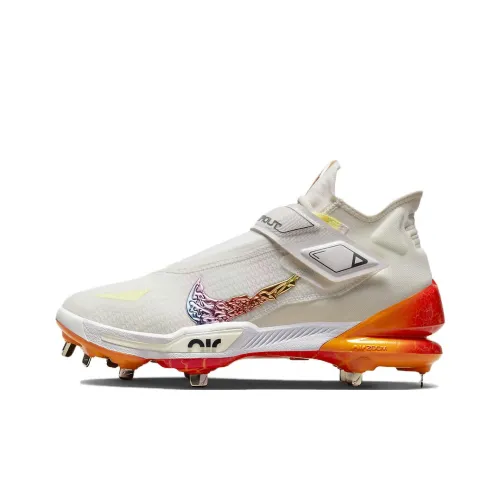 Nike Force Zoom Trout 8 Pro NRG Slip-Resistant и Breathable MID Training Кроссовки Мужские Белый Оранжевый