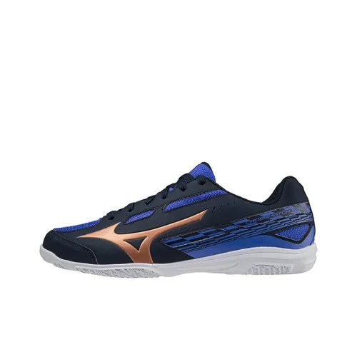 Mizuno Crossmatch Slip-Resistant Abrasion-Resistant Breathable Low-Top Training Shoes Men's Black Blue Мицубо Кроссматч Противоскользящие Устойчивые к Износу Дышащие Низкие Кроссовки для Тренировок Мужские Черный Синий