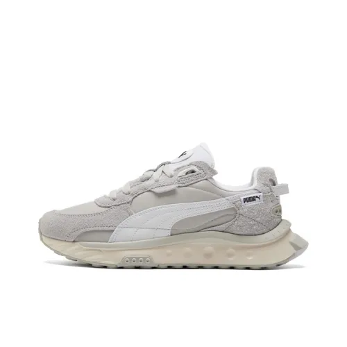 PUMA Wild Rider Rollin Винтаж Wild Rider Low Топ Общий Кроссовки для тренировок Унисекс Серый