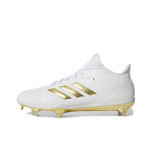 Adidas Afterburner 4 Устойчивые к истиранию противоскользящие низкие бейсбольные кроссовки кроссовки для тренировок мужские белый золото