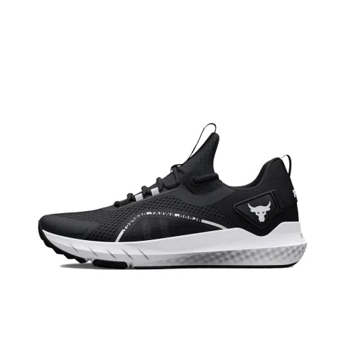 Under Armour Project Rock BSR 3 Slip-Resistant Abrasion-Resistant Low-Top Training Shoes Men's Black White