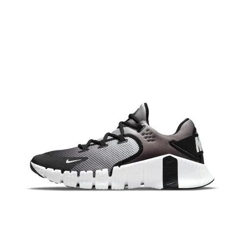 Nike Metcon 4 Амортизаторы Slip-resistant Abrasion-resistant Дышащие Низкие Кроссовки для тренировок Унисекс Белый Серый