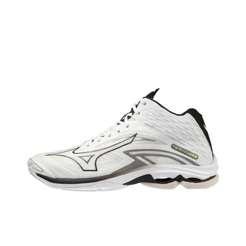 Mizuno Slip-resistant Abrasion-resistant MID Training Shoes Unisex White Мицубо Противоскользящие Устойчивые к износу MID Тренировочные Кроссовки Унисекс Белый