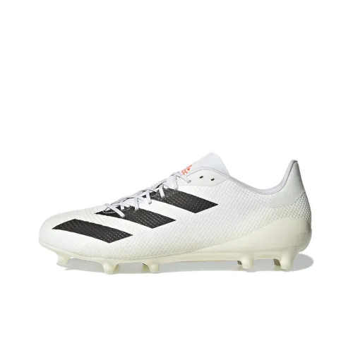 Adidas Adizero Rs7 Твердый грунт Обувь Slip-resistant Abrasion-resistant Низкий топ Регби Обувь Унисекс Белый Черный