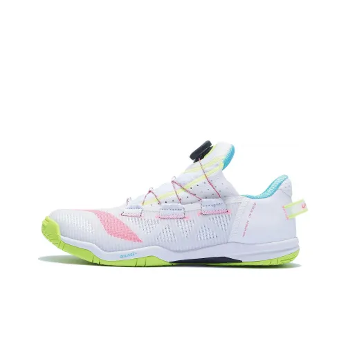 LiNing Амортизация противоскользящий и устойчивый к истиранию функциональный низкий топ унисекс белый зеленый розовый