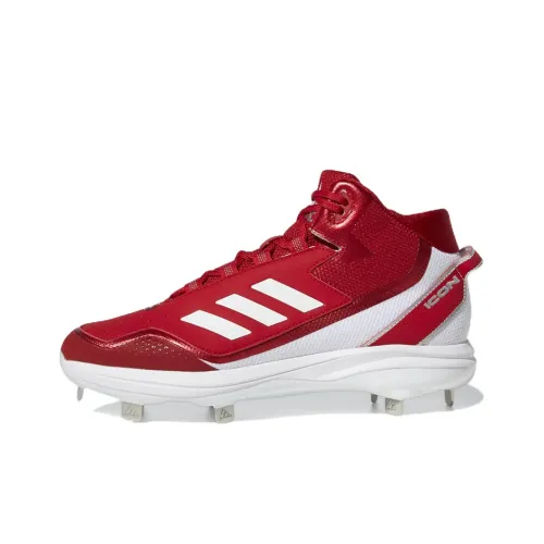 Adidas Icon 7 MID Бутсы Slip-resistant Abrasion-resistant MID Топ Кроссовки для тренировок Мужские Red