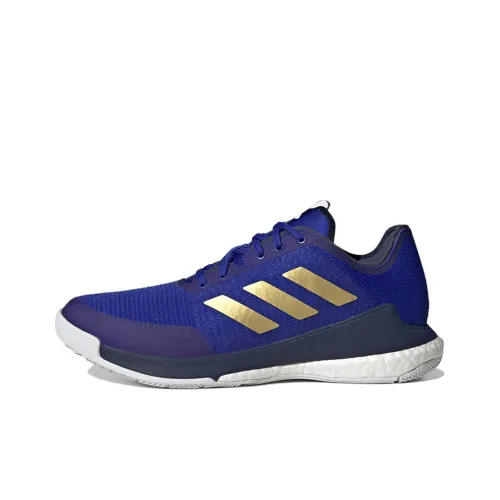 Adidas Crazyflight Slip-Resistant Abrasion-Resistant Легкие Низкие Кроссовки для Тренировок Мужские Синие