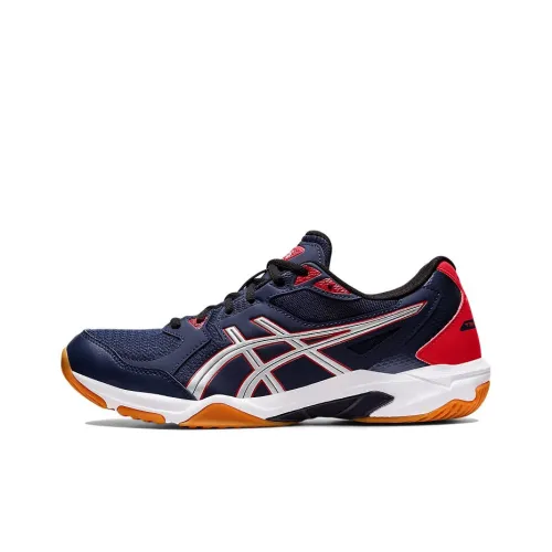 Asics Gel Rocket 10 Low Top Тренировочные Кроссовки Мужские Синие Оранжевые