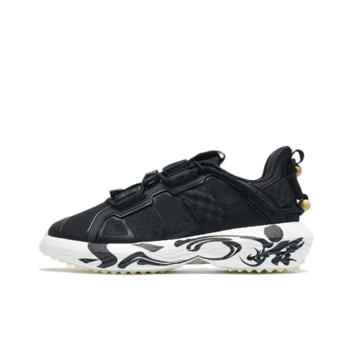 XTEP Shaolin Collection Slip-resistant Abrasion-resistant Breathable Low-Top Training Shoes Men's Black XTEP Shaolin Collection Противоскользящие Износостойкие Дышащие Низкие Кроссовки для Тренировок Мужские Черные