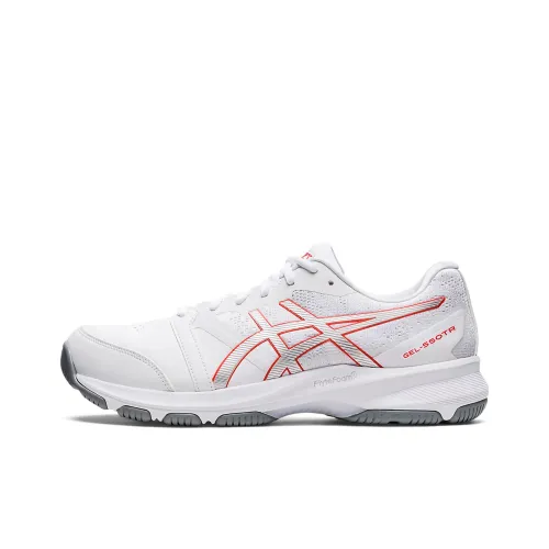 Asics Гель 550TR Устойчивый к истиранию Дышащие Низкие Кроссовки для тренировок Белый Красный 2E Ширина