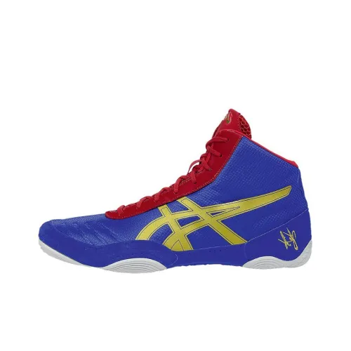 ASICS JB ELITE V2,0 Устойчивые к истиранию MID Топ Кроссовки для тренировок Мужские Синий Красный