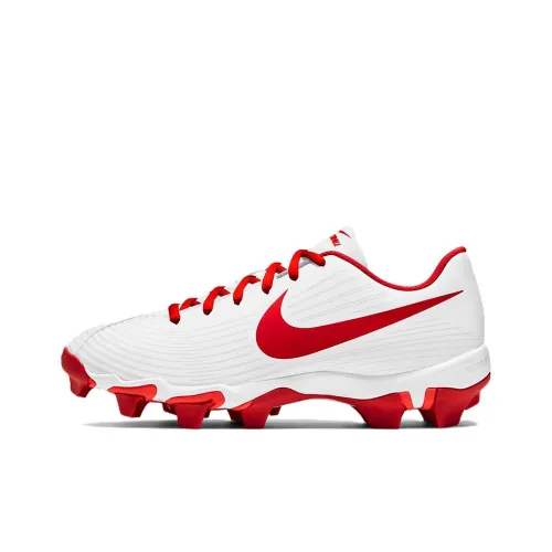 nike Hyperdiamond 3 Keystone Амортизаторы Slip-resistant Abrasion-resistant Низкие Кроссовки для тренировок Женские Белые Красные