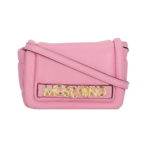 MOSCHINO Сумка через плечо из коровьей кожи женская розовая