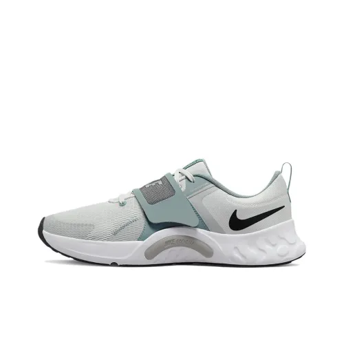 Nike Renew Retaliation 4 Амортизирующие противоскользящие устойчивые к истиранию низкий топ кроссовки для тренировок мужской серый зеленый