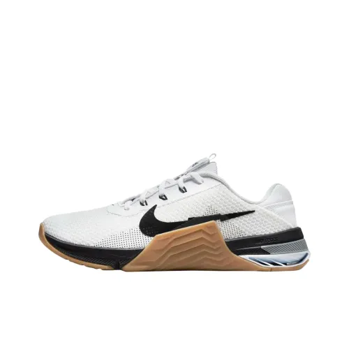 Nike Metcon Series 7 Амортизирующие подошва Устойчивая к истиранию Дышащие Низкие Кроссовки для тренировок Унисекс Белый