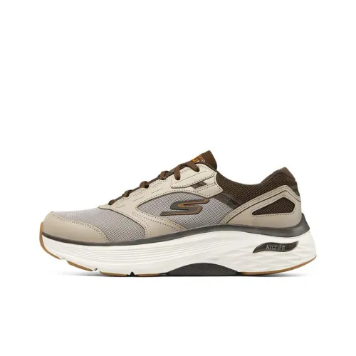 Skechers Max Cushioning Arch Fit Устойчивые к истиранию Низкие Кроссовки для тренировок Мужские Коричневые