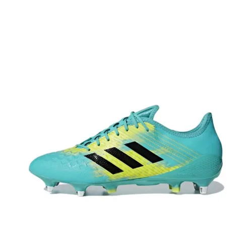 Adidas Predator Malice Control Мягкая трава Ботинки Устойчивые к истиранию Низкий Топ Кроссовки для тренировок Мужские Синий Желтый