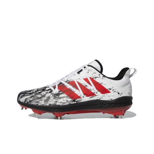 Adidas Adizero Afterburner 7 Бутсы Низкие Кроссовки для тренировок Мужские Белый Черный Красный