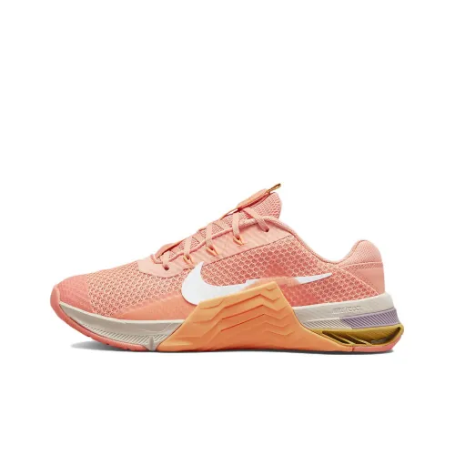 Nike Metcon 7 Амортизация Устойчивые к истиранию Легкие Низкие Кроссовки для тренировок Женские Розовые