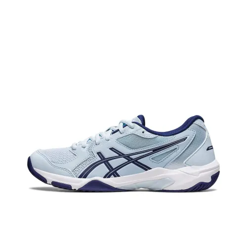 Asics Гель Ракета 10 Устойчивый к абразиву Дышащий Низкий Топ Волейбольные кроссовки Женские Синий